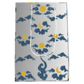 Bloemverpakkings papier middelgrote cadeautas (Achterkant)