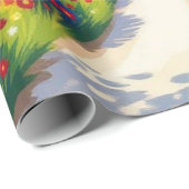 Bloemverpakkings papier Naïeve stijl (Rol Hoek)