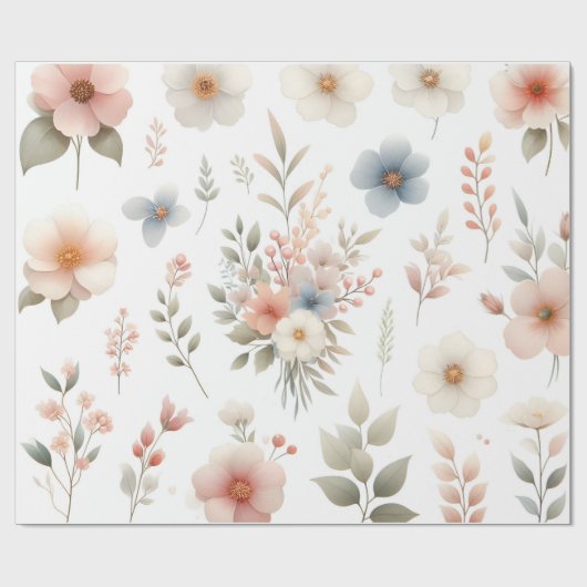 bloemverpakkingspapier cadeaupapier (Vlak)