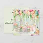 Bloemverrukking: pastelbloemblaadjes, een Baby sho Kaart (Voorkant / Achterkant)