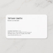 bloemversiering | Leer | Bloemist Evenementencater Visitekaartje (Achterkant)