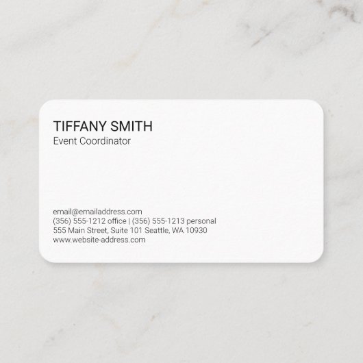 bloemversiering | Leer | Bloemist Evenementencater Visitekaartje (Achterkant)