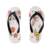 bloemverzameling kinder teenslippers (Voetbed)