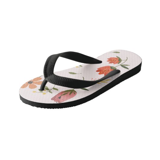 bloemverzameling kinder teenslippers (Schuin)