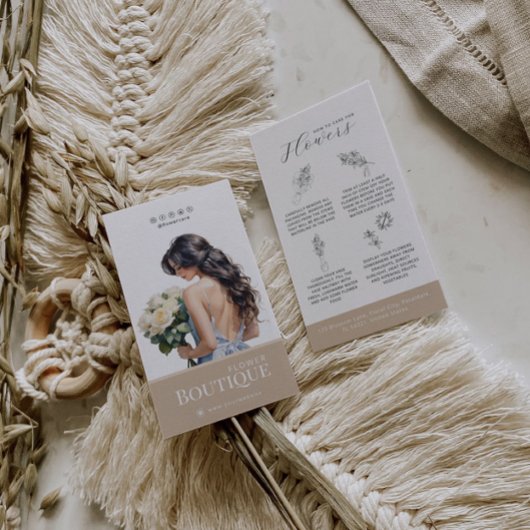 Bloemverzorging Hang Label Bloemist Kaart