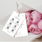 Bloemverzorging Hang Label Bloemist Kaart met Logo