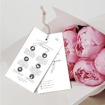 Bloemverzorging Hang Label Bloemist Kaart met Logo