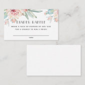 Bloemvetplant. Baby shower Luier Raffle ticket Informatiekaartje (Voorkant / Achterkant)