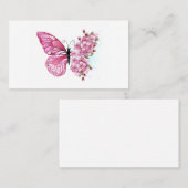 Bloemvink met roze Sakura Aanbevelingskaartje (Voorkant / Achterkant)