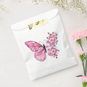 Bloemvink met roze Sakura Bedankzakje (Gezegeld)