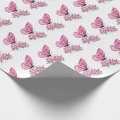 Bloemvink met roze Sakura Cadeaupapier (Hoek)