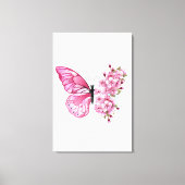 Bloemvink met roze Sakura Canvas Afdruk (Voorkant)