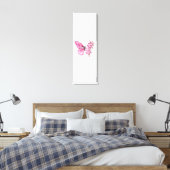 Bloemvink met roze Sakura Canvas Afdruk (Insitu (Slaapkamer))