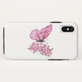 Bloemvink met roze Sakura Case-Mate iPhone Case (Achterkant (horizontaal))