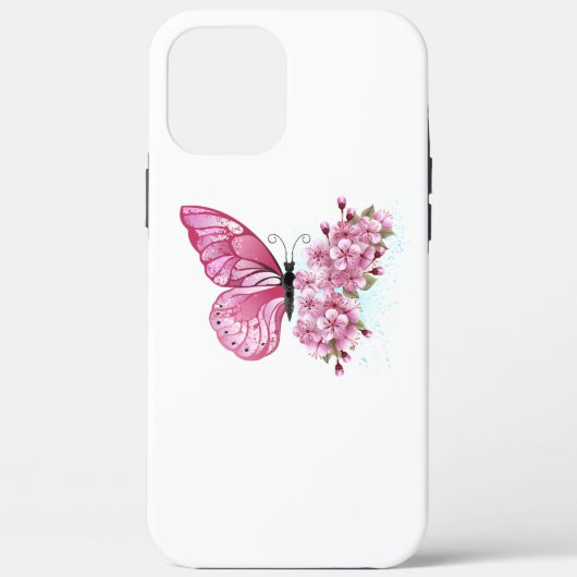 Bloemvink met roze Sakura Case-Mate iPhone Case (Achterkant)