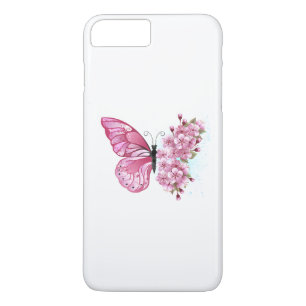 Bloemvink met roze Sakura iPhone 8/7 Plus Hoesje