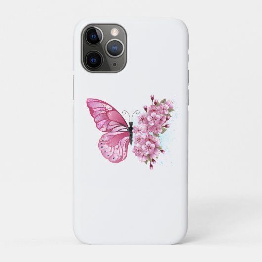 Bloemvink met roze Sakura Case-Mate iPhone Case (Achterkant)