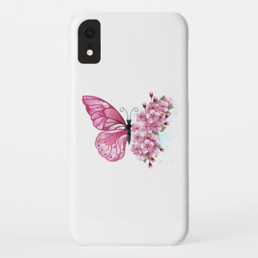 Bloemvink met roze Sakura Case-Mate iPhone Case (Achterkant)