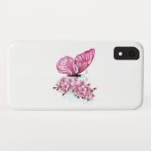 Bloemvink met roze Sakura Case-Mate iPhone Case (Achterkant (horizontaal))