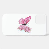 Bloemvink met roze Sakura Case-Mate iPhone Case (Achterkant (horizontaal))