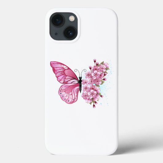 Bloemvink met roze Sakura Case-Mate iPhone Case (Achterkant)