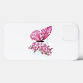 Bloemvink met roze Sakura Case-Mate iPhone Case (Achterkant (horizontaal))