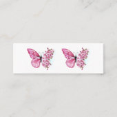 Bloemvink met roze Sakura Contactkaartje (Voorkant)