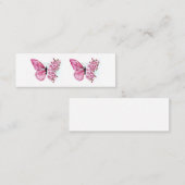 Bloemvink met roze Sakura Contactkaartje (Voorkant / Achterkant)