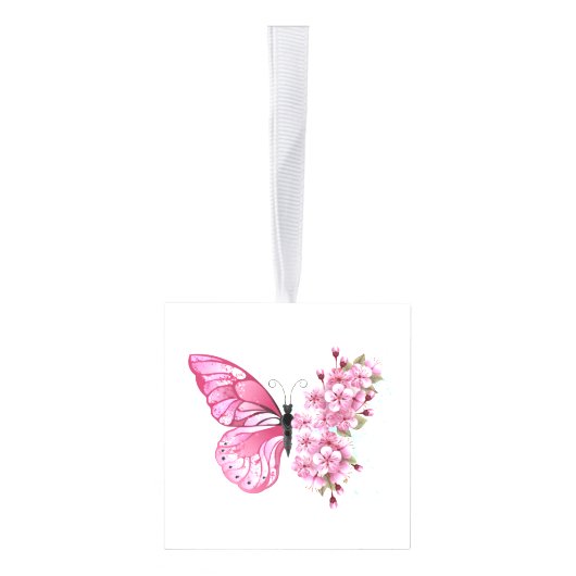 Bloemvink met roze Sakura Decoratie (Rechts)