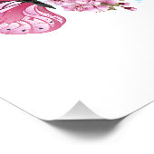 Bloemvink met roze Sakura Foto Afdruk (Hoek)