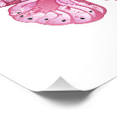 Bloemvink met roze Sakura Foto Afdruk (Hoek)