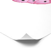 Bloemvink met roze Sakura Foto Afdruk (Hoek)