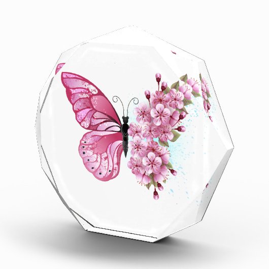 Bloemvink met roze Sakura Fotoblokken (Rechts)