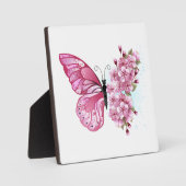 Bloemvink met roze Sakura Fotoplaat (Voorkant)