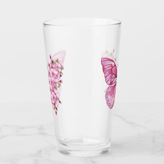 Bloemvink met roze Sakura Glas (Rechts)