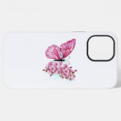 Bloemvink met roze Sakura iPhone Hoesje (Achterkant horizontaal)