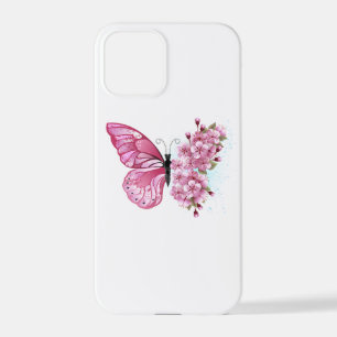 Bloemvink met roze Sakura iPhone 12 Pro Hoesje