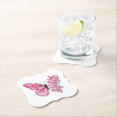 Bloemvink met roze Sakura Kartonnen Onderzetters (Insitu)