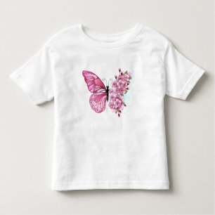 Bloemvink met roze Sakura Kinder Shirts