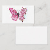 Bloemvink met roze Sakura Kortingskaartje (Voorkant / Achterkant)