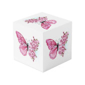 Bloemvink met roze Sakura Kubus (Achter hoekig)