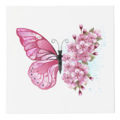 Bloemvink met roze Sakura Kubus (Voorkant)