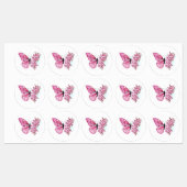 Bloemvink met roze Sakura Labels (Vel)