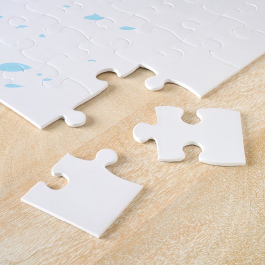 Bloemvink met roze Sakura Legpuzzel (Zijkant)