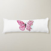 Bloemvink met roze Sakura Lichaamskussen (Voorkant)
