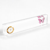 Bloemvink met roze Sakura Naambordje