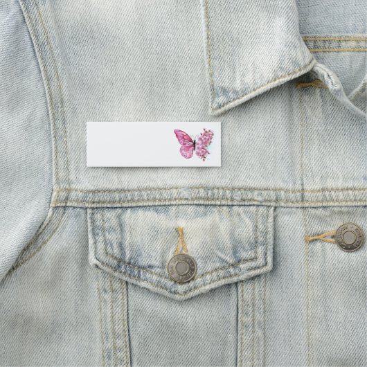 Bloemvink met roze Sakura Naamplaatje (In situ)