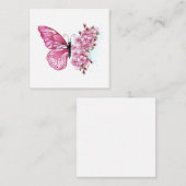 Bloemvink met roze Sakura Notitiekaartje (Voorkant / Achterkant)