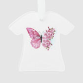Bloemvink met roze Sakura Ornament (achterkant)