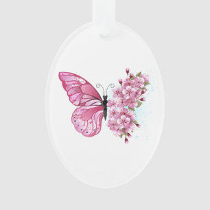 Bloemvink met roze Sakura Ornament